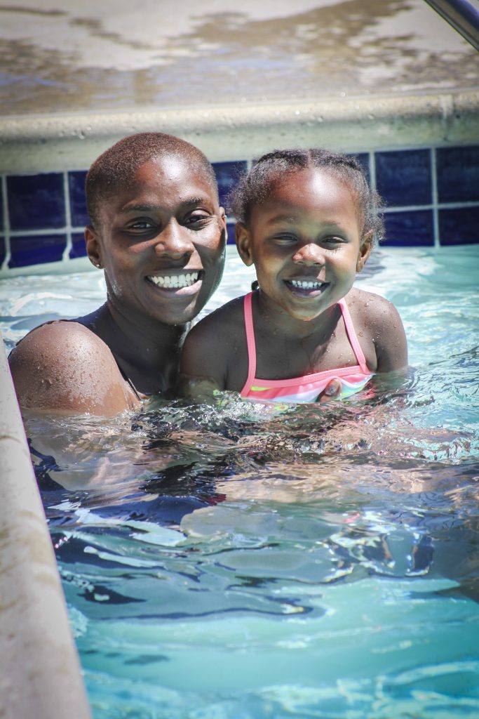 mother daughter pool time