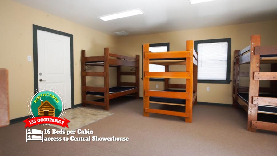 bunk beds in cabin