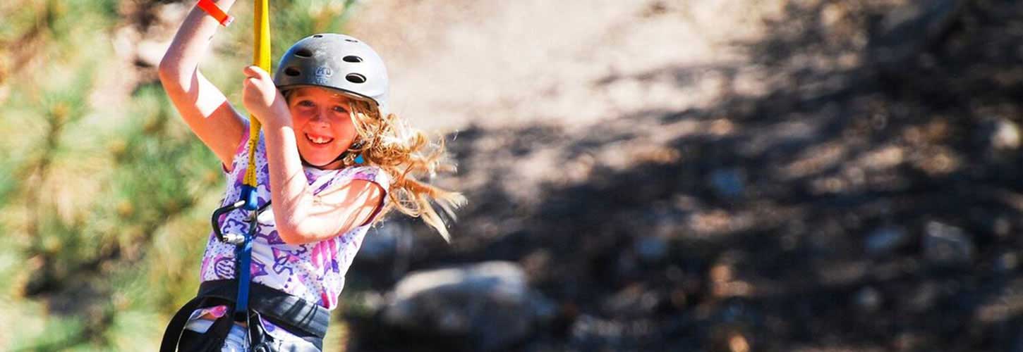 girl on zipline