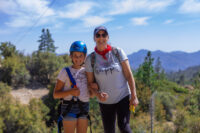angeles crest leader and camper at zip line