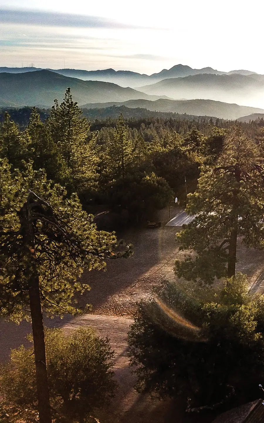 Scenic view of the angeles crest national forest mountains on Angeles Crest Christian camp